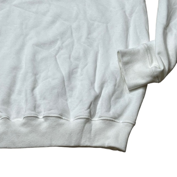 Sporty & Rich Crew Neck White Sweatshirt Oversized Street Wear - Picture 7 of 9